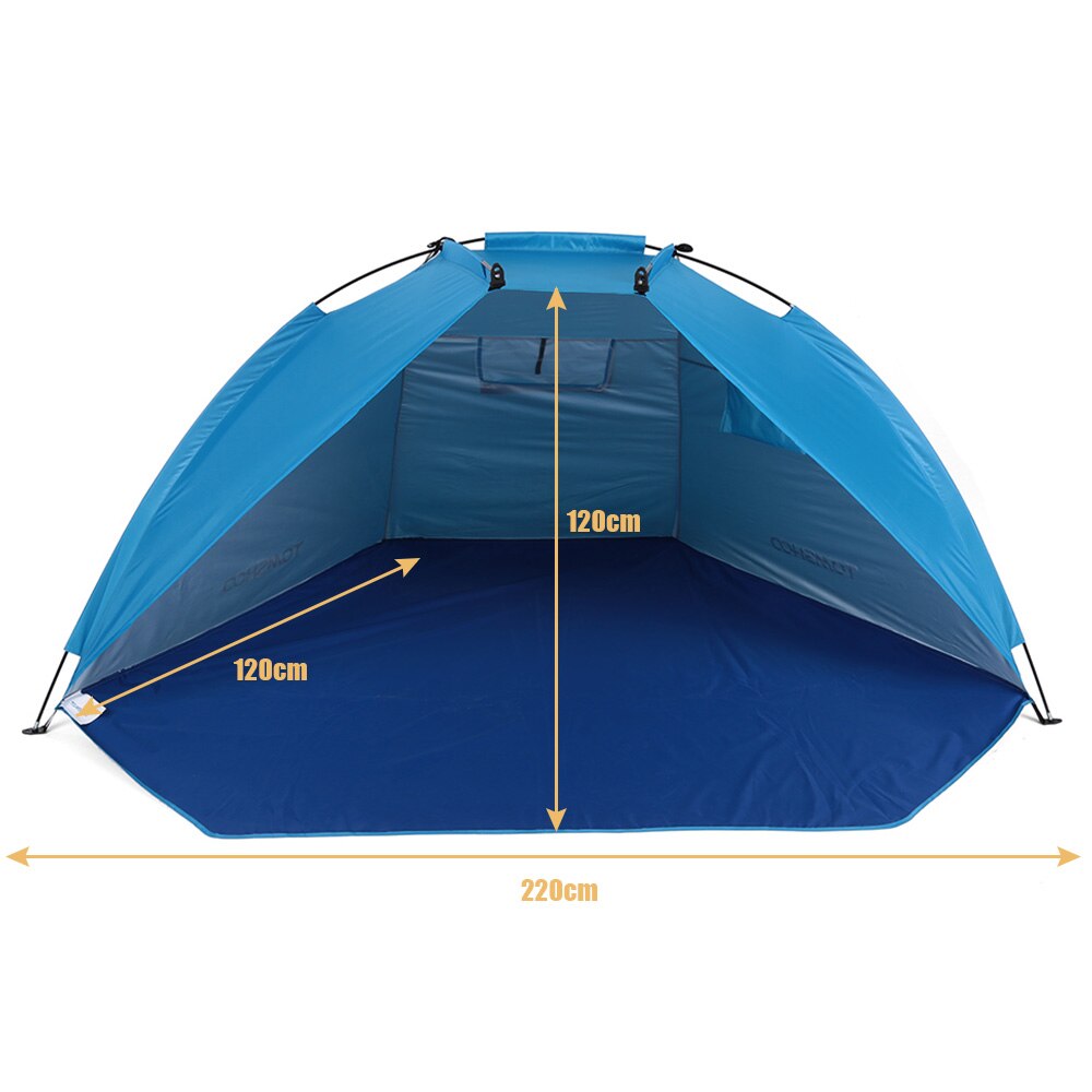Cheap Goat Tents TOMSHOO 2 Persons Outdoor Beach Tent Shelter Sports Camping Tent UV Protecting Summer Tent for Fishing Picnic Beach Park Tents 